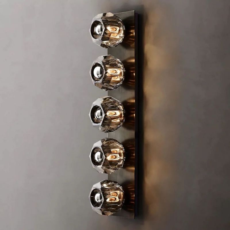 Kelly Glass Linear Grand Wall Sconce,Restoration Hardware,sconce modern