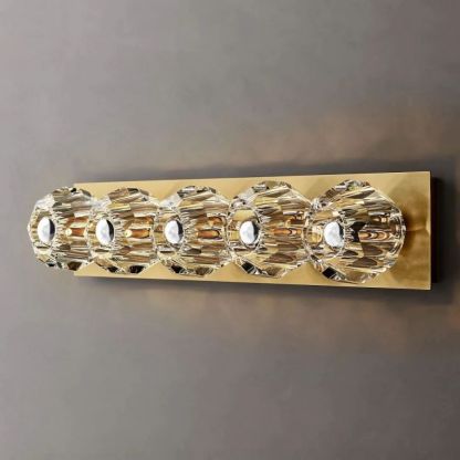 Kelly Glass Linear Grand Wall Sconce-Fullstarlighting