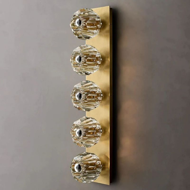 Kelly Glass Linear Grand Wall Sconce,Restoration Hardware,sconce modern