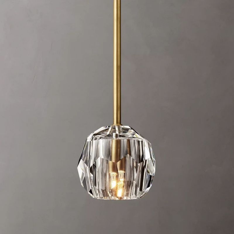 Kelly Clear Glass Rod Pendant,RH,pendant lighting for kitchen island