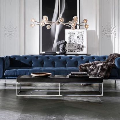 Kelly Glass Round Chandelier 72''-Fullstarlighting