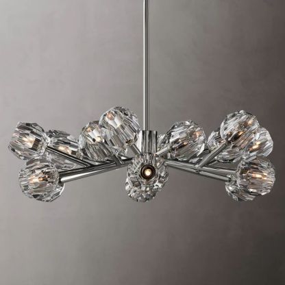 Kelly Glass Round Chandelier 36''-Fullstarlighting