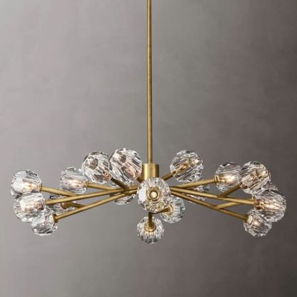 Kelly Glass Round Chandelier 48''-Fullstarlighting