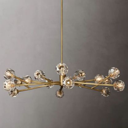 Kelly Glass Round Chandelier 60''-Fullstarlighting