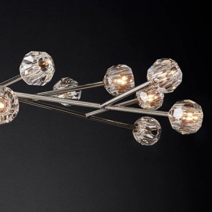 Kelly Glass Round Chandelier 72''-Fullstarlighting