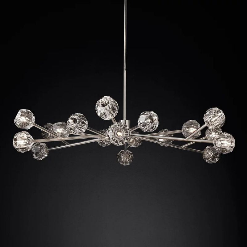 Kelly Glass Round Chandelier 60''-Fullstarlighting