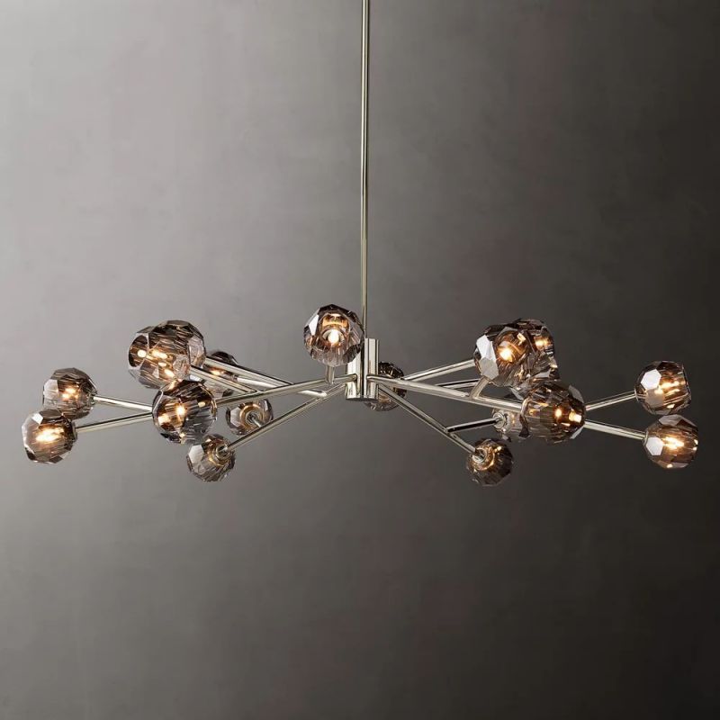 Kelly Glass Round Chandelier 60''