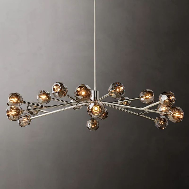Kelly Glass Round Chandelier 60''-Fullstarlighting