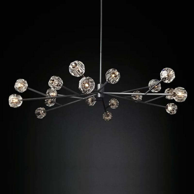 Kelly Glass Round Chandelier 72''-Fullstarlighting