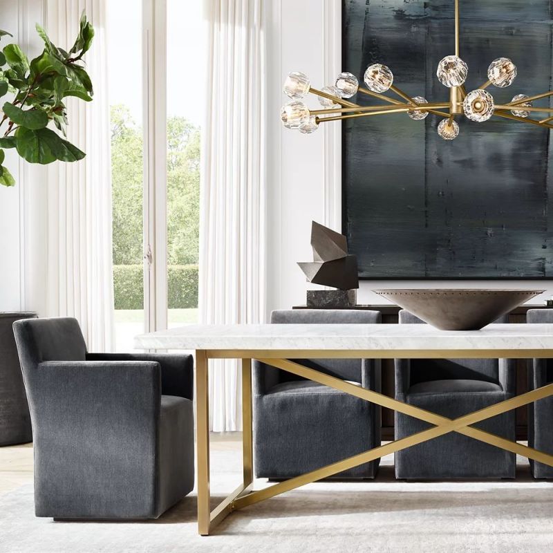 Kelly Glass Round Chandelier 60''