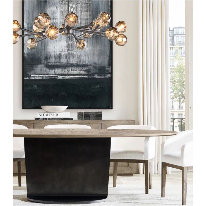 Kelly Glass Round Chandelier 60''