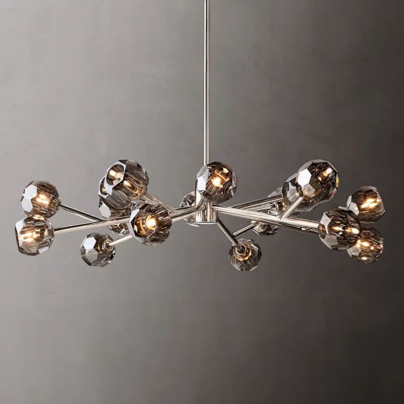 Kelly Glass Round Chandelier 48''-Fullstarlighting