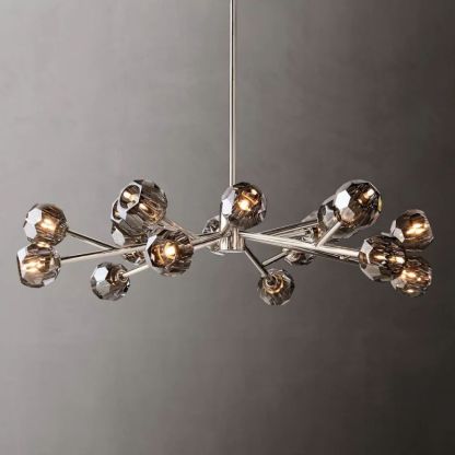 Kelly Glass Round Chandelier 48''-Fullstarlighting