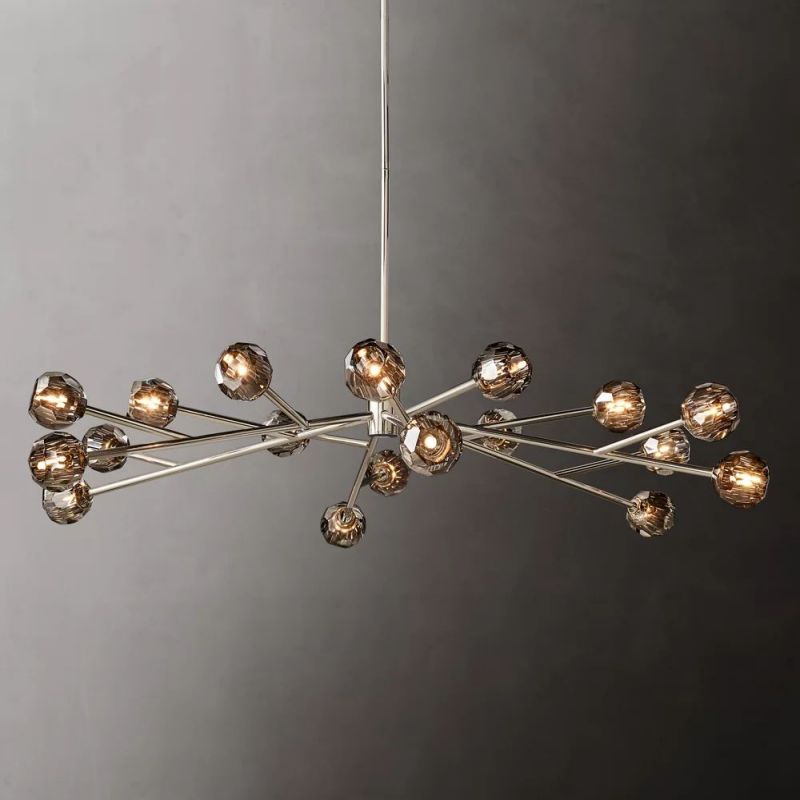 Kelly Glass Round Chandelier 72''-Fullstarlighting