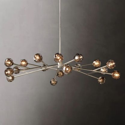 Kelly Glass Round Chandelier 72''-Fullstarlighting