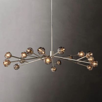 Kelly Glass Round Chandelier 72''-Fullstarlighting