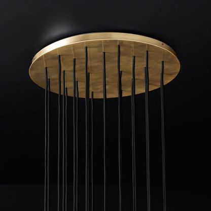 Kelly Glass Round Cluster Chandelier 24"-Fullstarlighting