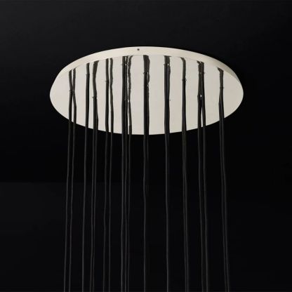 Kelly Glass Round Cluster Chandelier 24"-Fullstarlighting