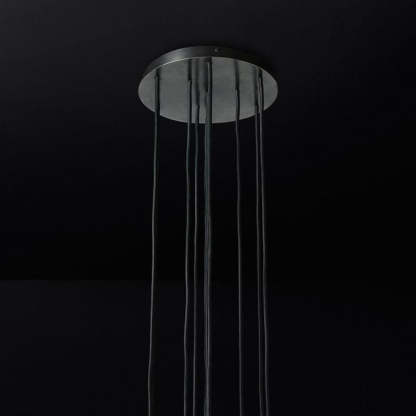 Kelly Glass Round Cluster Chandelier 14''-Fullstarlighting