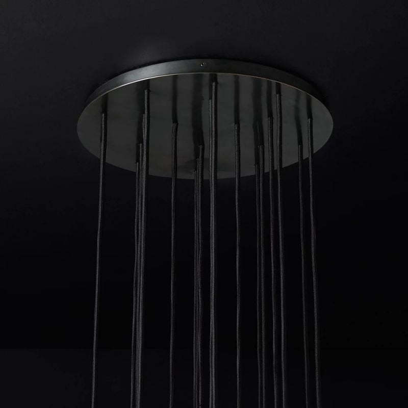 Kelly Glass Round Cluster Chandelier 19''-Fullstarlighting