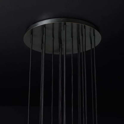 Kelly Glass Round Cluster Chandelier 19''-Fullstarlighting
