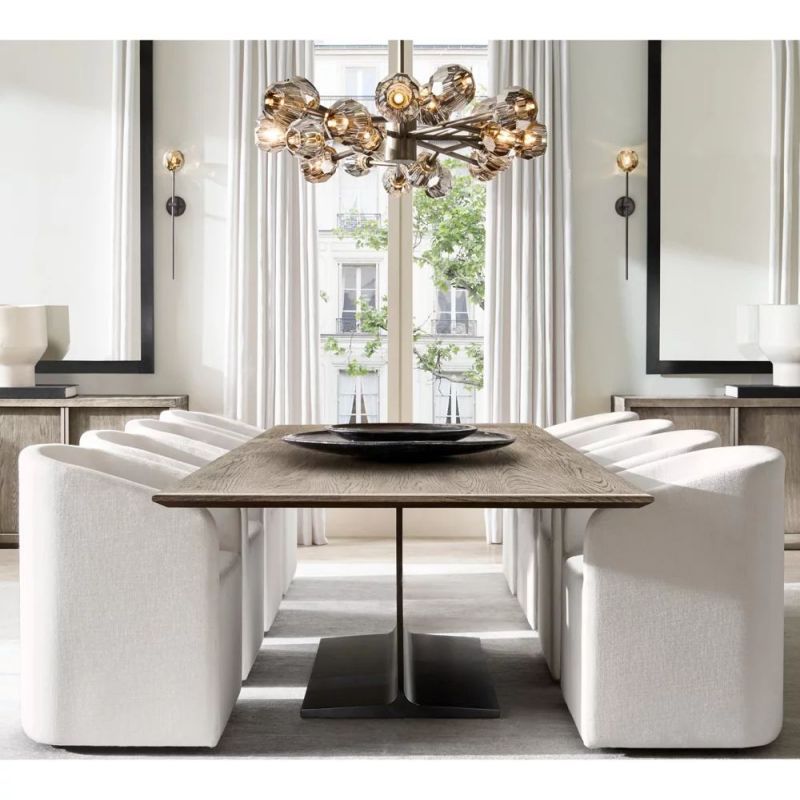 Kelly Glass Round Chandelier 60''