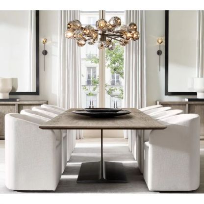 Kelly Glass Round Chandelier 48''