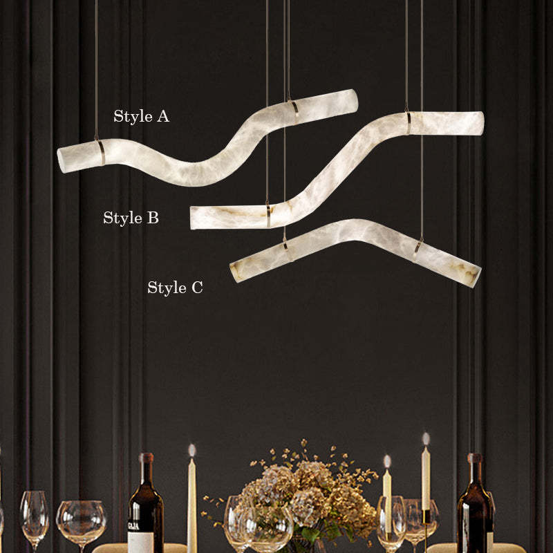 Simplicity Alabaster Pendant Lights-Fullstarlighting