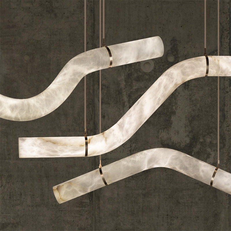 Simplicity Alabaster Pendant Lights-Fullstarlighting