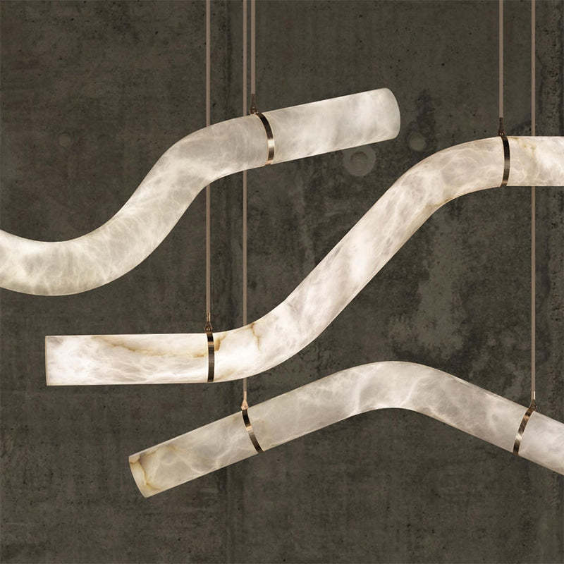 Simplicity Alabaster Pendant Lights-Fullstarlighting
