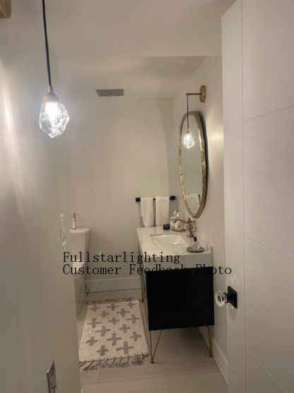 Slipe Faceted Crystal Prisms Wall Sconce (Cord)