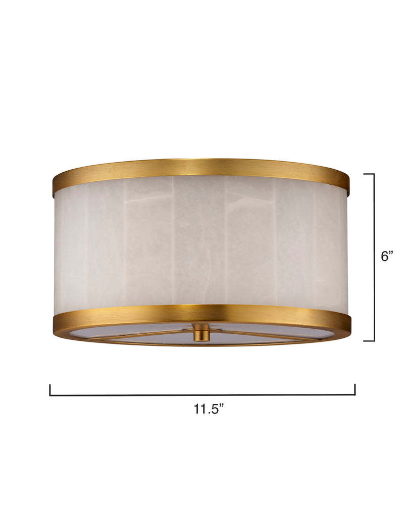 Small Upsala Alabaster Flush Mount Ceiling Light-Fullstarlighting