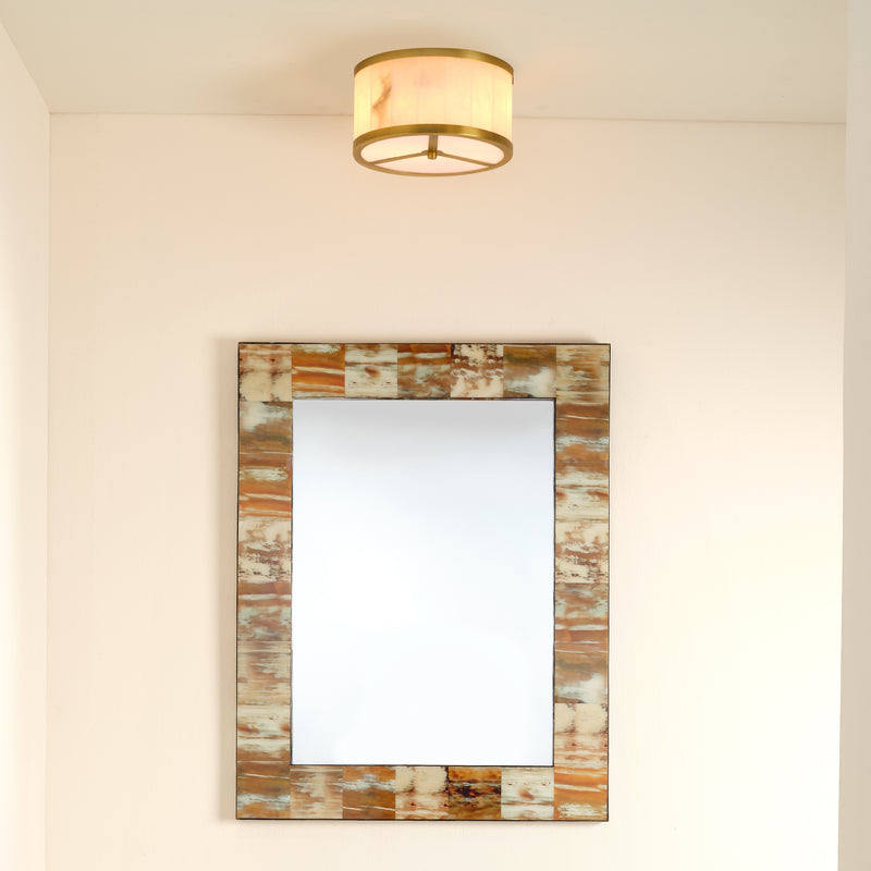 Small Upsala Alabaster Flush Mount Ceiling Light-Fullstarlighting