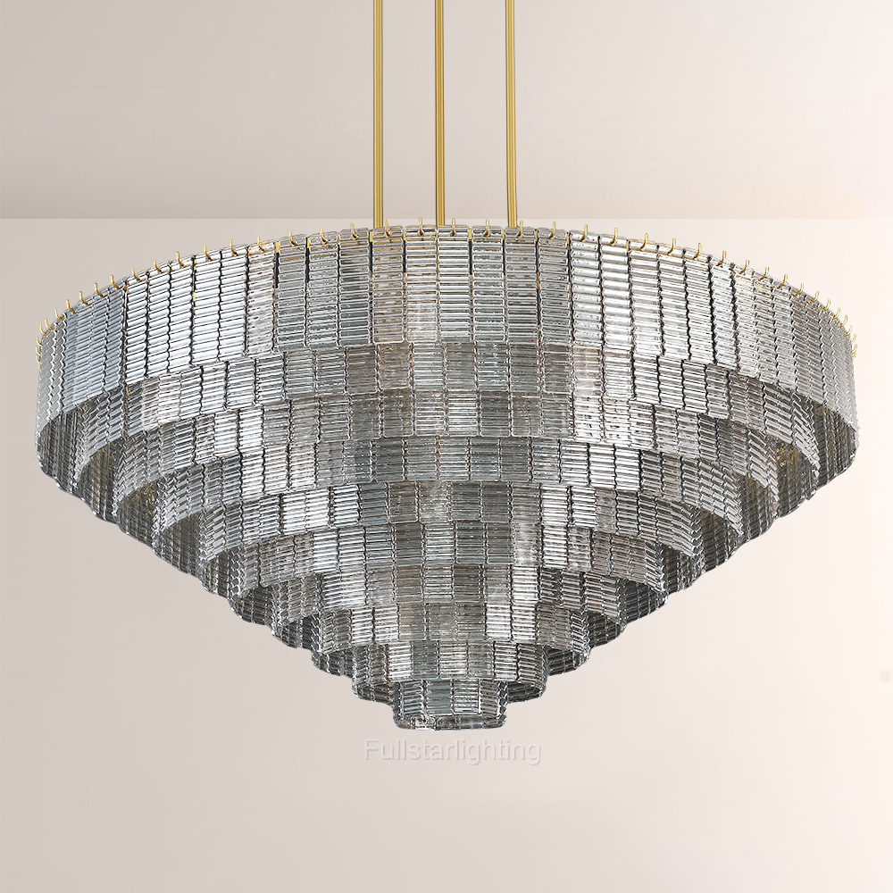 Chan Smoke Round Chandelier 65"