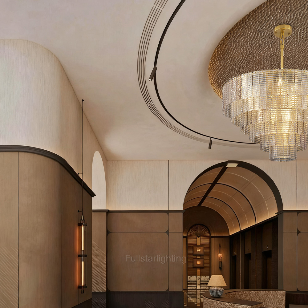 Chan Smoke Round Chandelier 41"