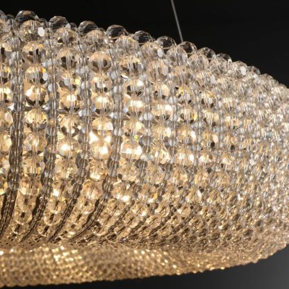 Sparkle Crystal Round LED Chandelier 41"-Fullstarlighting