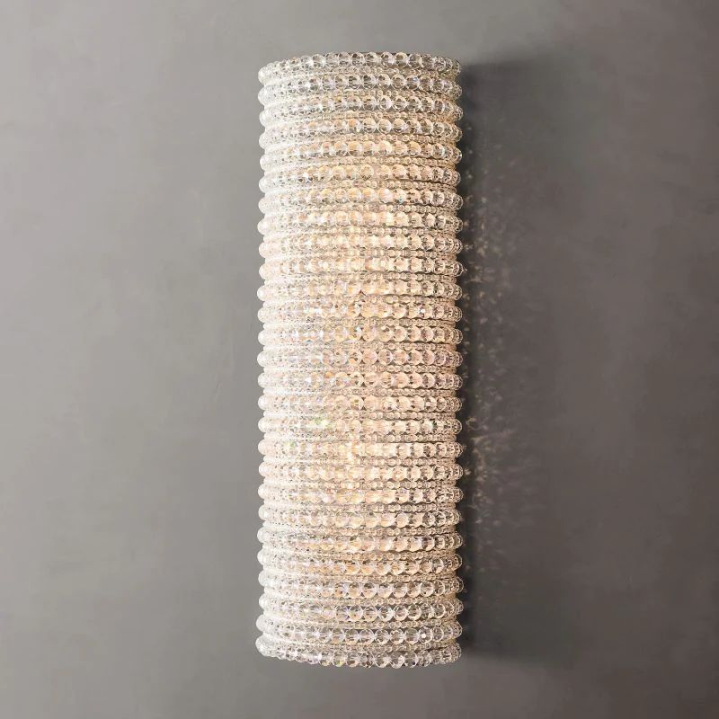 Sparkle Crystal Smoke Wall Sconce-Fullstarlighting
