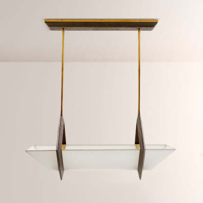 Spencer Fabric Linear Chandelier-Fullstarlighting