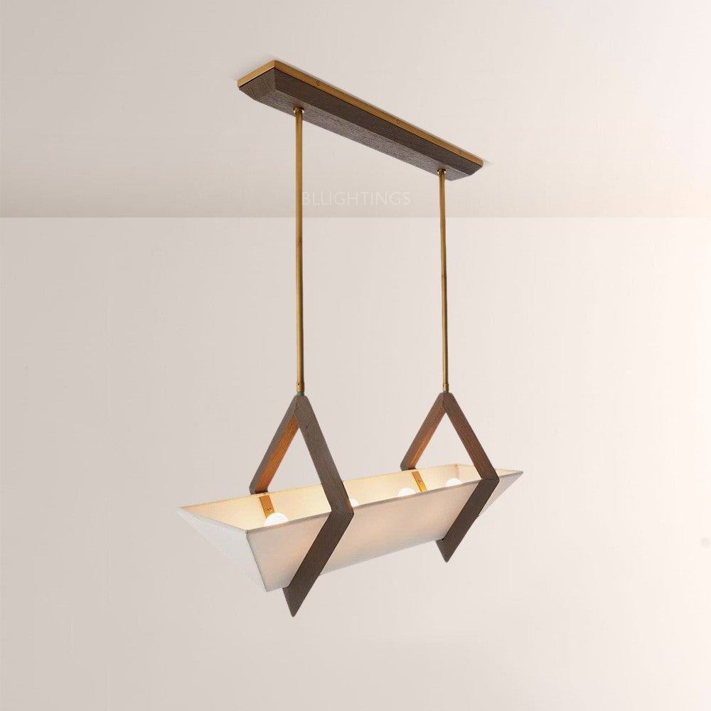 Spencer Fabric Linear Chandelier-Fullstarlighting