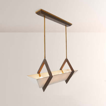 Spencer Fabric Linear Chandelier-Fullstarlighting