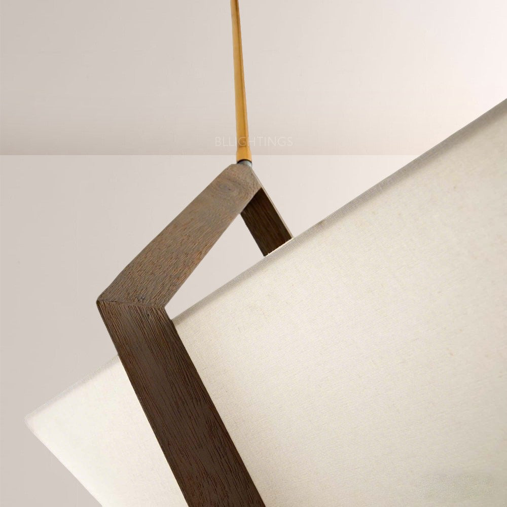 Spencer Fabric Linear Chandelier-Fullstarlighting
