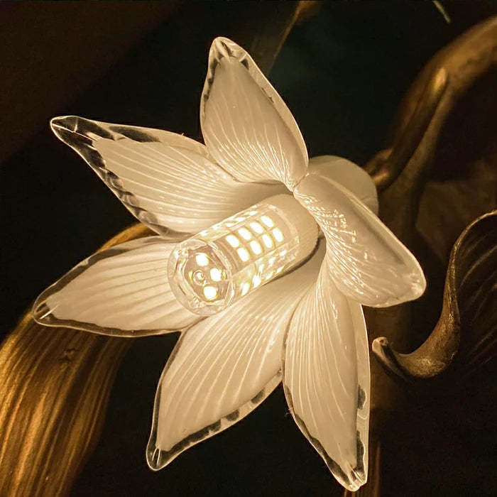 Stylish Colored Glaze Flower Crystal Chandelier-Fullstarlighting