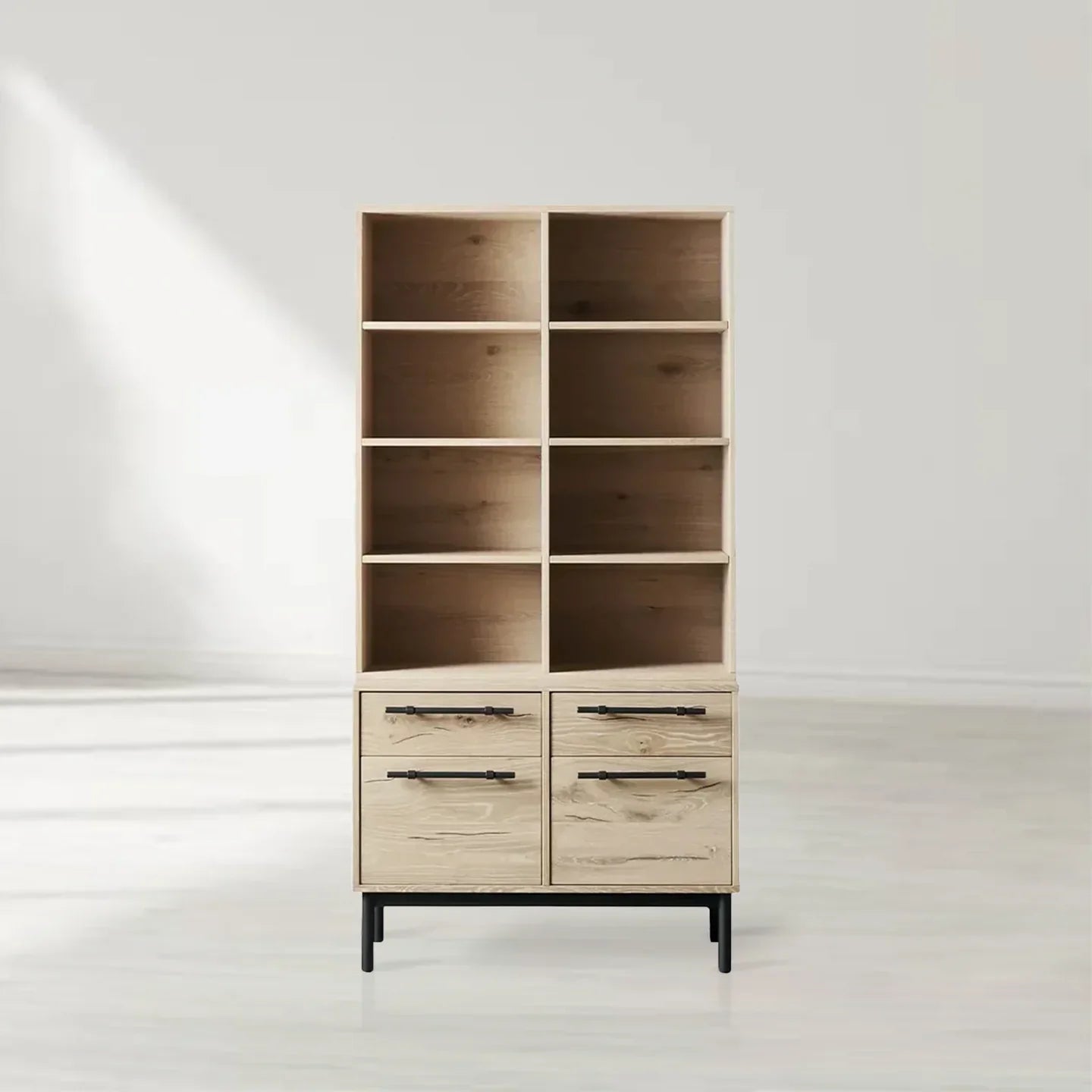 Sullivan Single Bookcase with File Base-Fullstarlighting