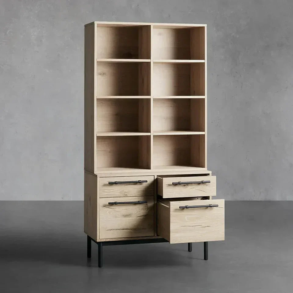 Sullivan Single Bookcase with File Base-Fullstarlighting