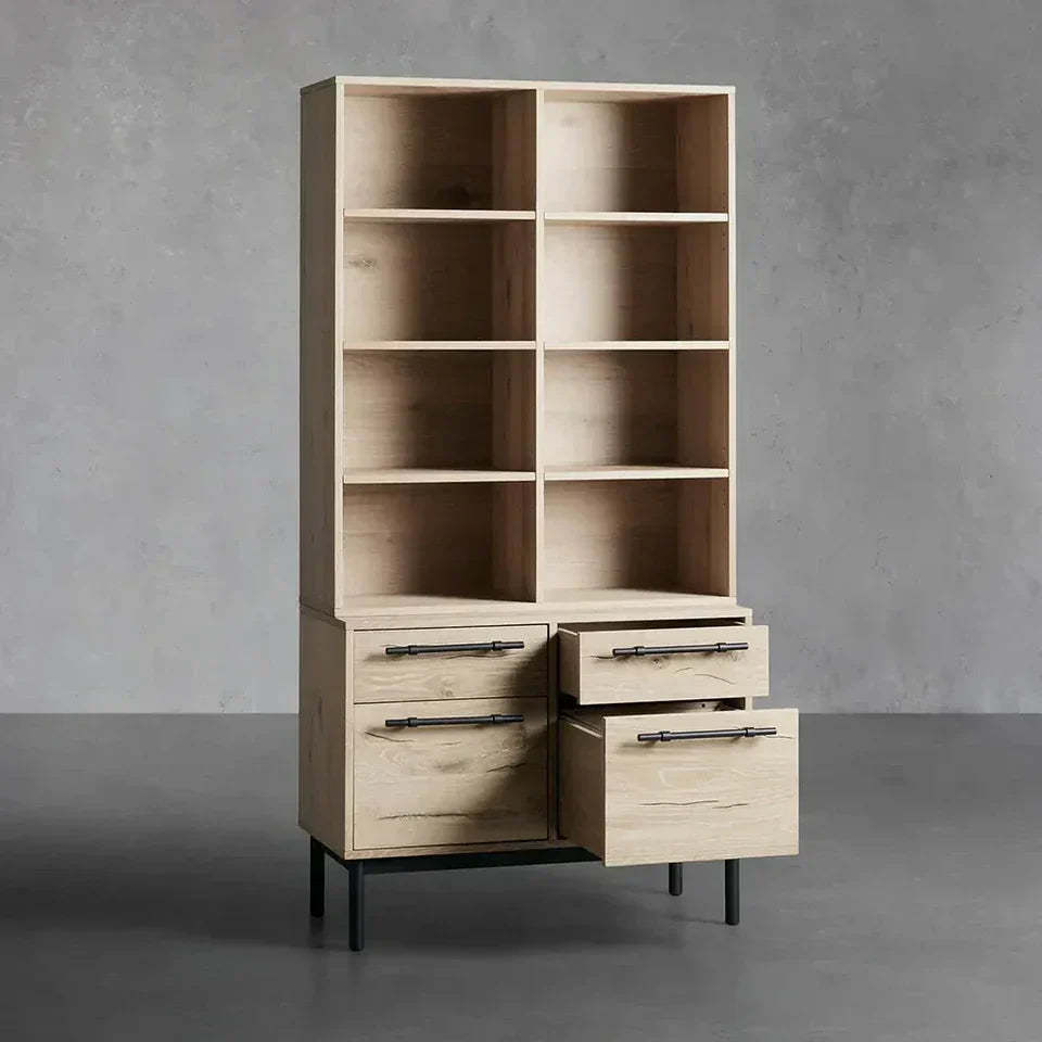Sullivan Single Bookcase with File Base