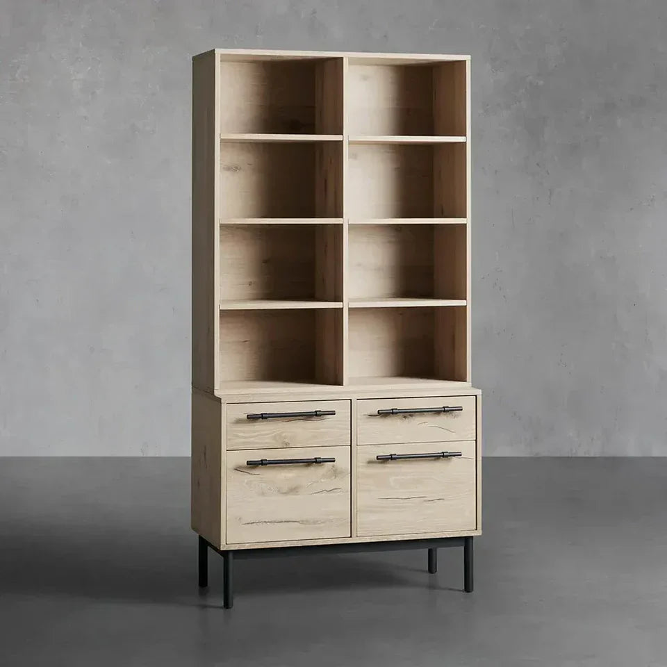 Sullivan Single Bookcase with File Base