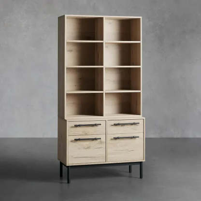 Sullivan Single Bookcase with File Base-Fullstarlighting