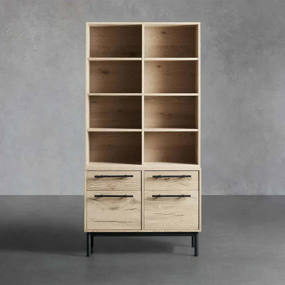 Sullivan Single Bookcase with File Base
