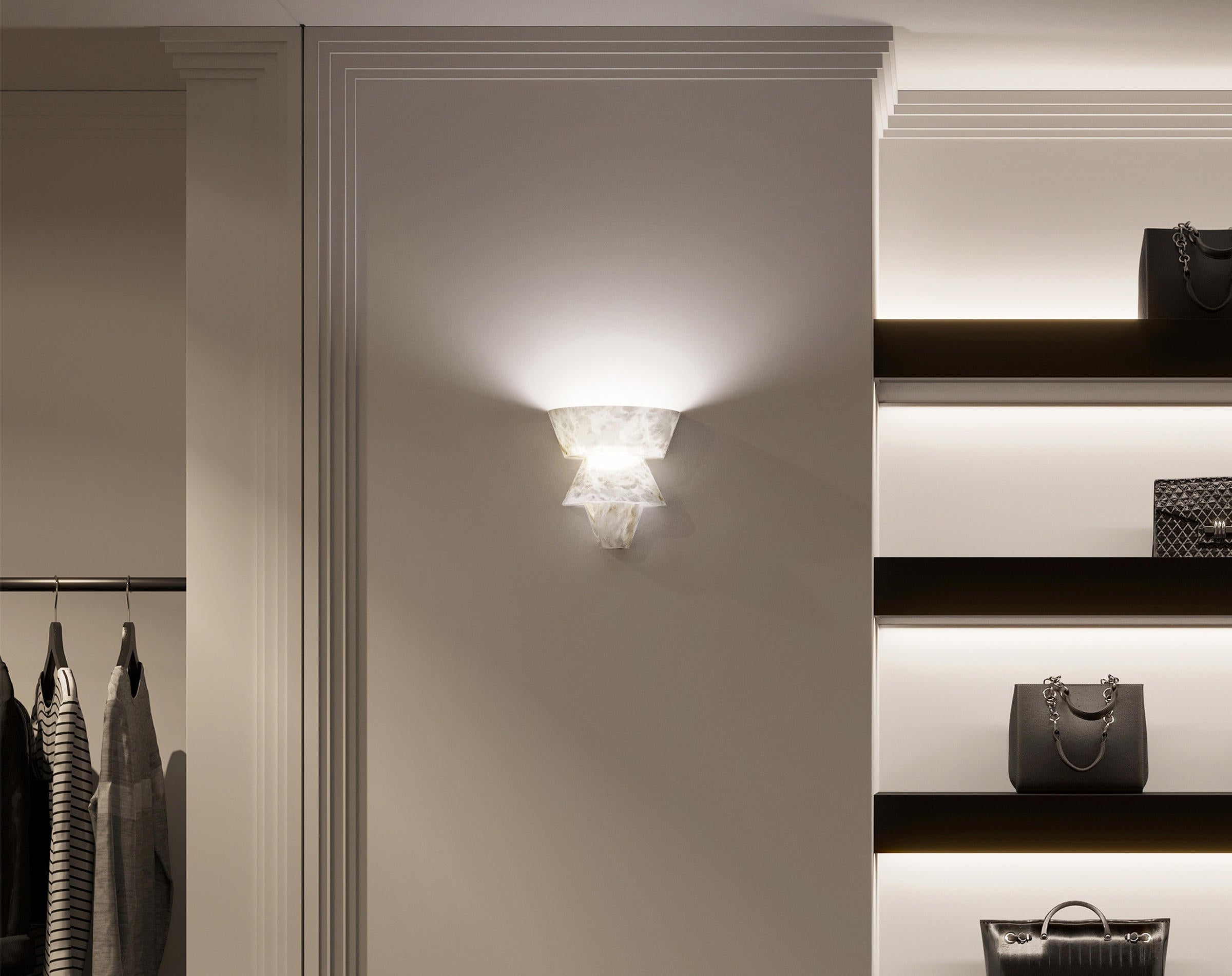 Suri Alabaster Wall Sconce-Fullstarlighting