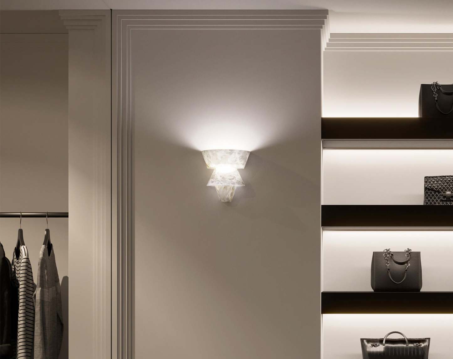 Suri Alabaster Wall Sconce-Fullstarlighting